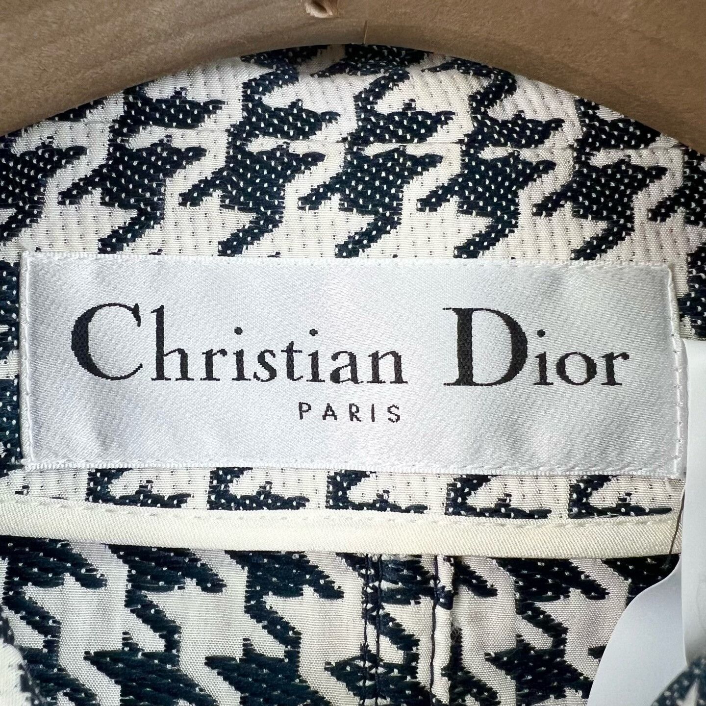 Dior Dior Houndstooth Double-Breasted Short Coat Size S / US 4 / IT 40 - 4 Thumbnail