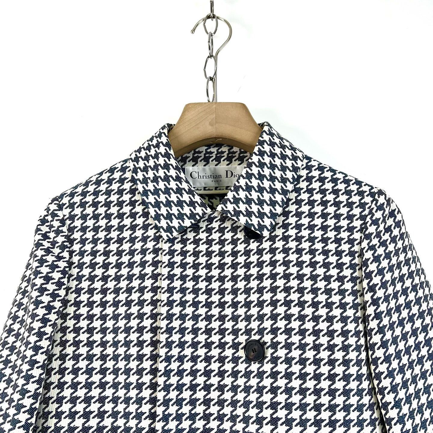 Dior Dior Houndstooth Double-Breasted Short Coat Size S / US 4 / IT 40 - 3 Thumbnail