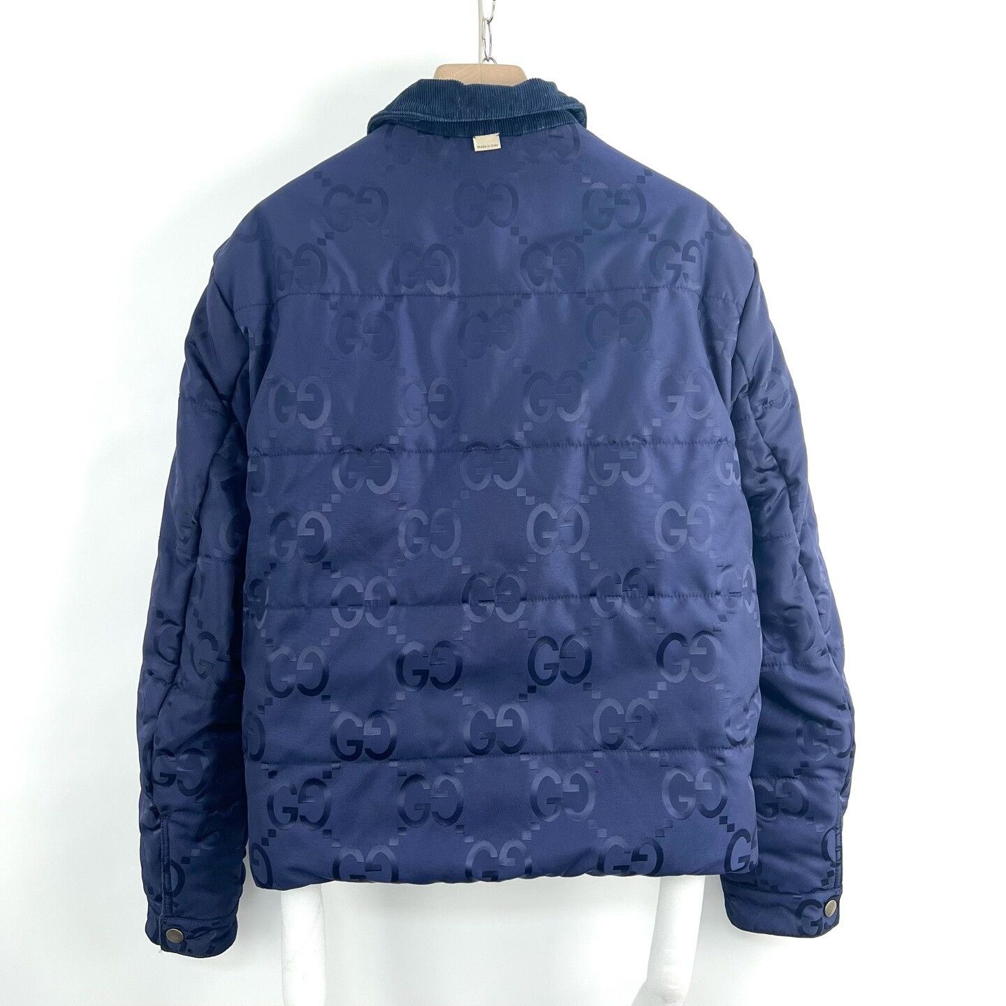 Gucci Gucci Blue Logo Reversible Cotton Jacket Size US S / EU 44-46 / 1 - 3 Thumbnail
