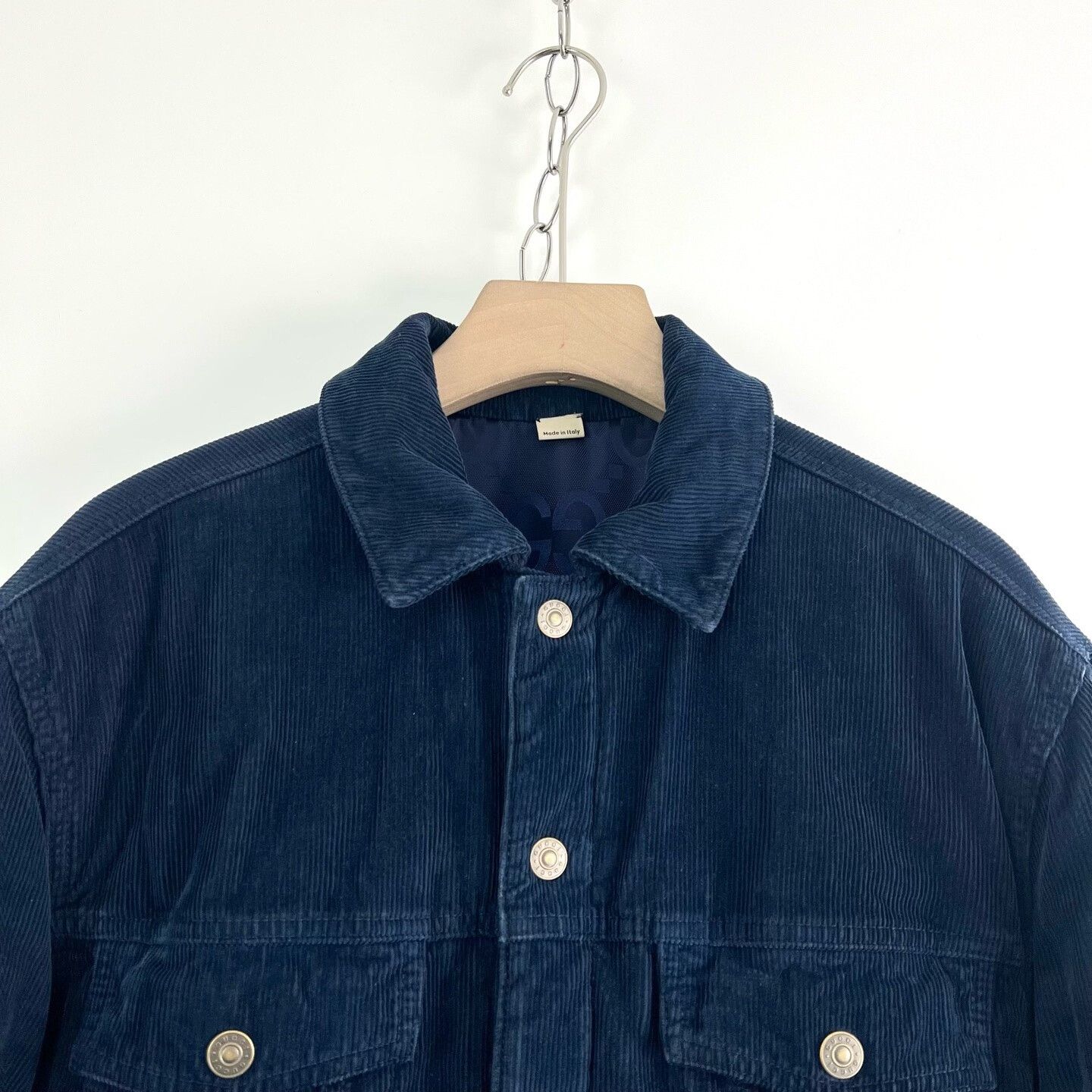 Gucci Gucci Blue Logo Reversible Cotton Jacket Size US S / EU 44-46 / 1 - 4 Thumbnail