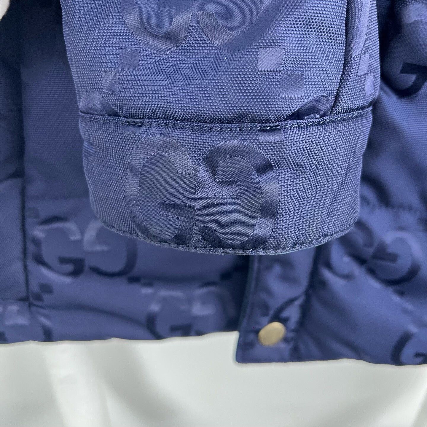 Gucci Gucci Blue Logo Reversible Cotton Jacket Size US S / EU 44-46 / 1 - 7 Thumbnail