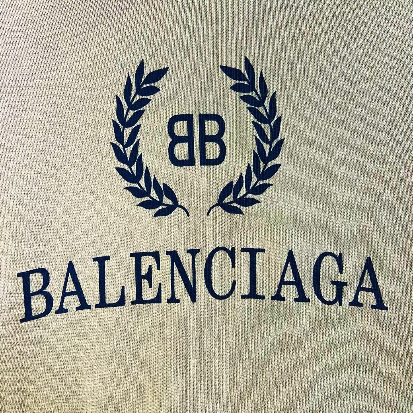 Balenciaga Balenciaga Wheat Ear Logo Print Hoodie Size XS / US 0-2 / IT 36-38 - 4 Thumbnail