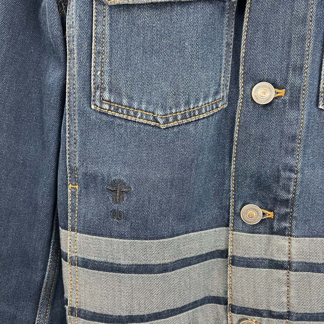 Dior Dior CD Bee Embroidery Denim Jacket Size XXS / US 00 / IT 34 - 5 Thumbnail