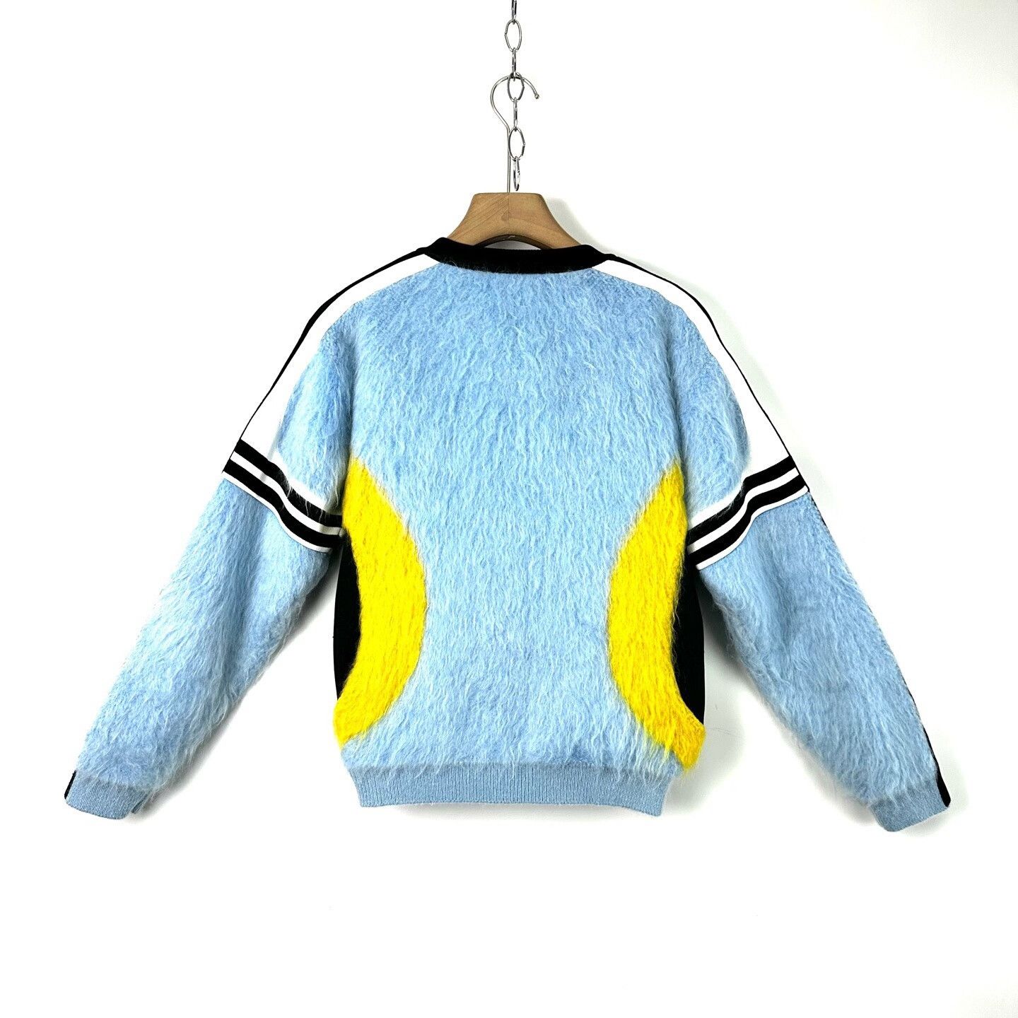 Louis Vuitton Louis Vuitton Blue Mohair Side Stripe Cardigan Size M / US 6-8 / IT 42-44 - 2 Thumbnail