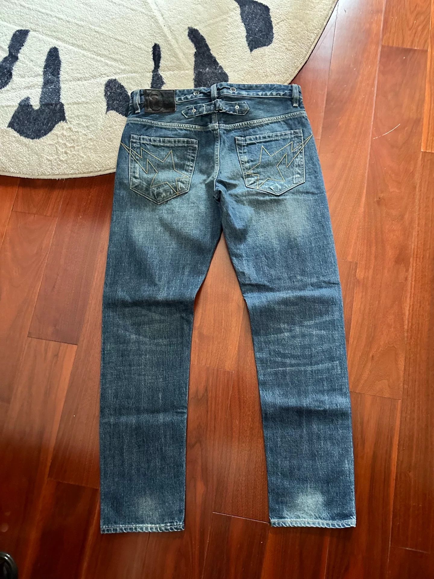 Bape BAPE Washed Selvedge Five-Pocket Jeans Size US 34 / EU 50 - 2 Thumbnail