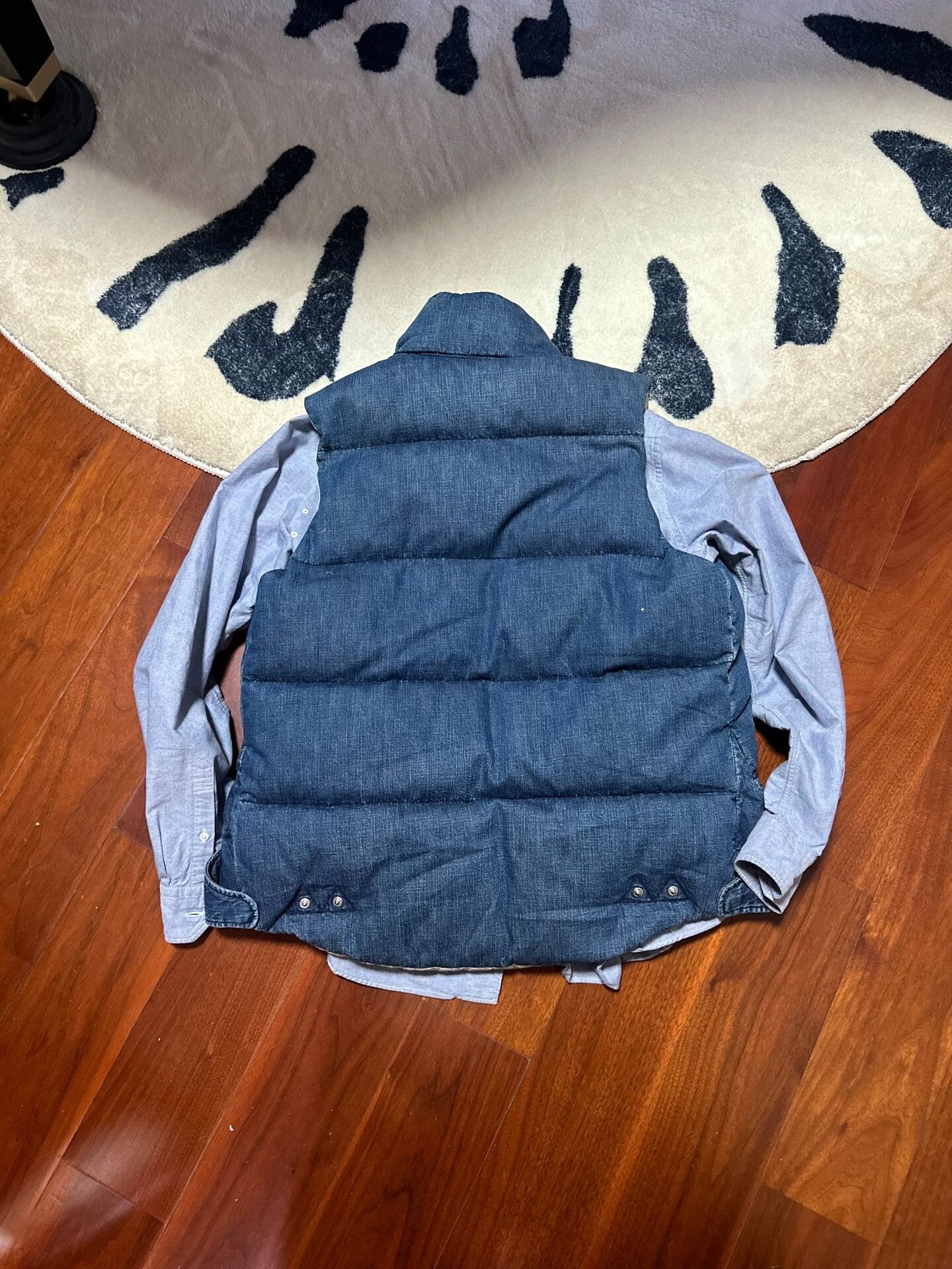 Remi Relief REMI RELIEF Denim Down Vest Silver Coin Buttons Size US M / EU 48-50 / 2 - 2 Thumbnail
