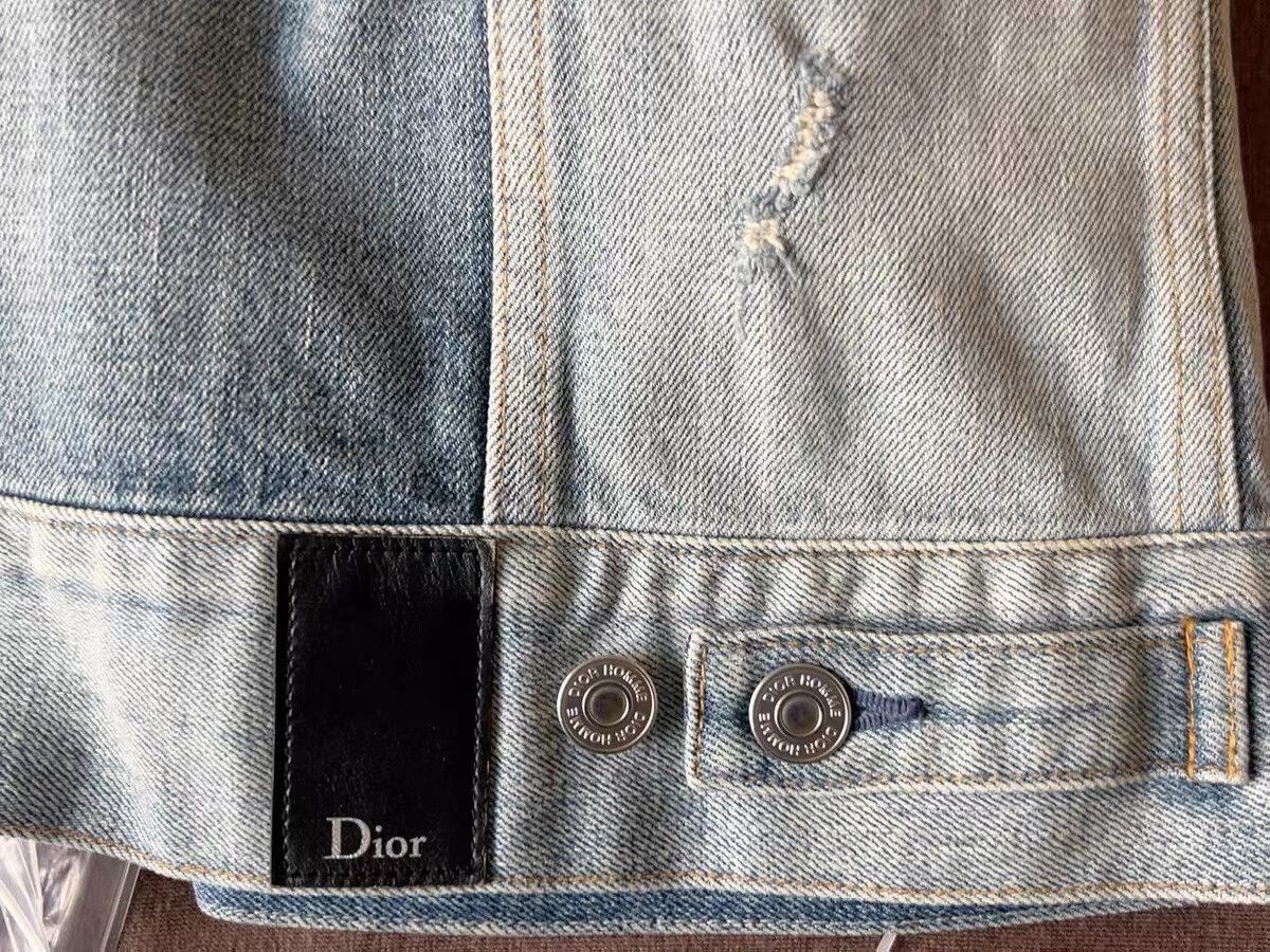 Dior Dior Distressed Slim Denim Jacket Size US M / EU 48-50 / 2 - 3 Thumbnail