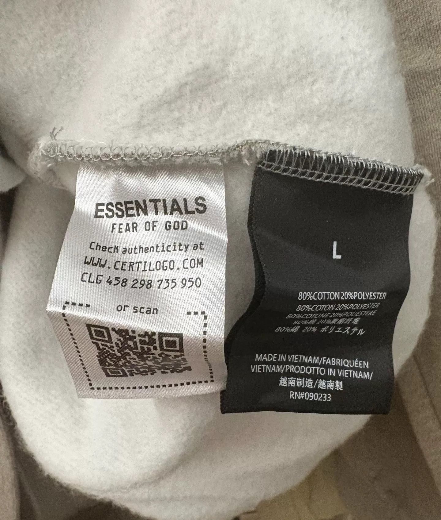 Fear of God Fear of God Essentials Light Hoodie Size US L / EU 52-54 / 3 - 7 Thumbnail