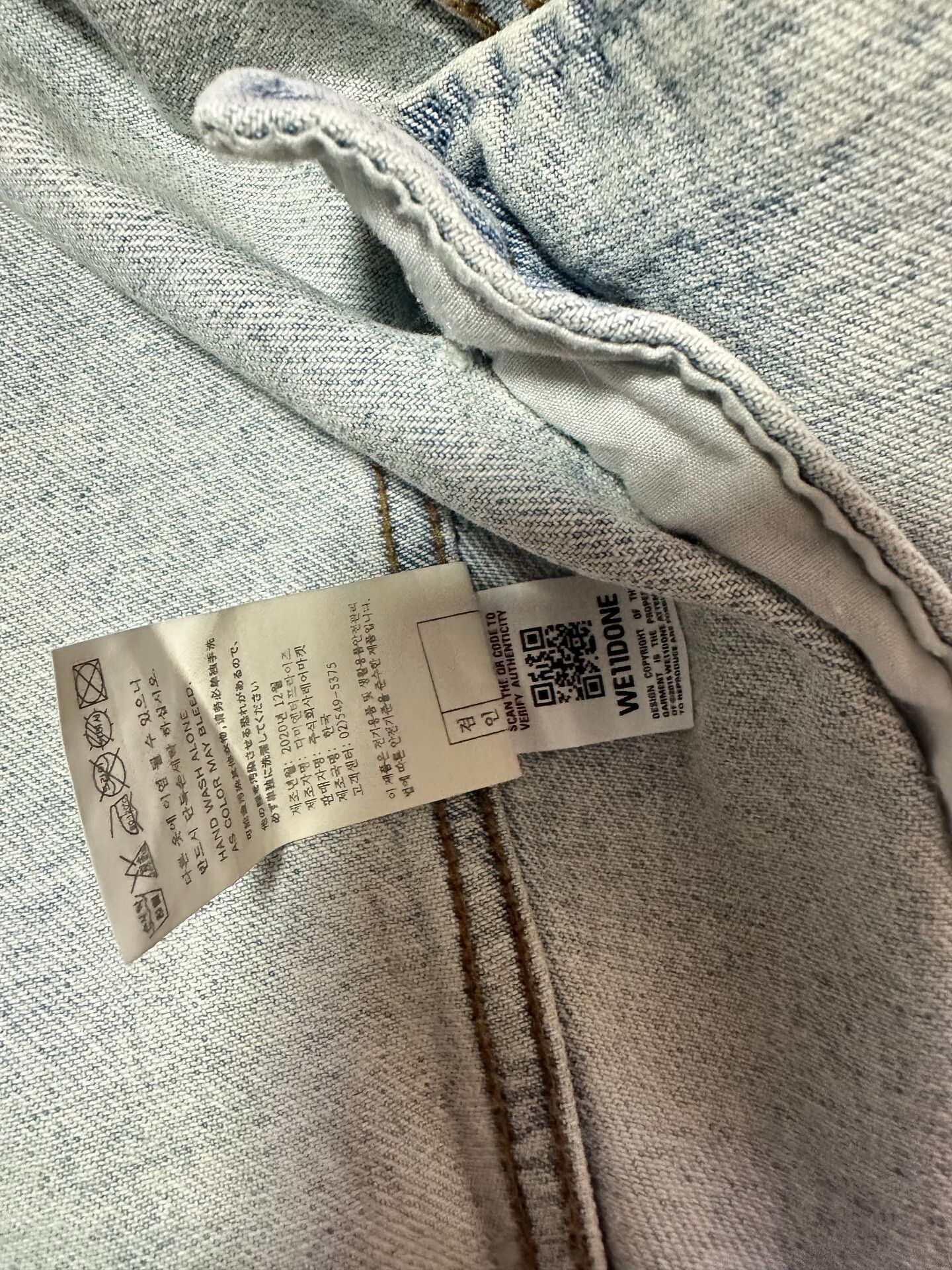 WE11DONE WE11DONE Unisex Round Logo Denim Jacket Size S / US 4 / IT 40 - 3 Thumbnail