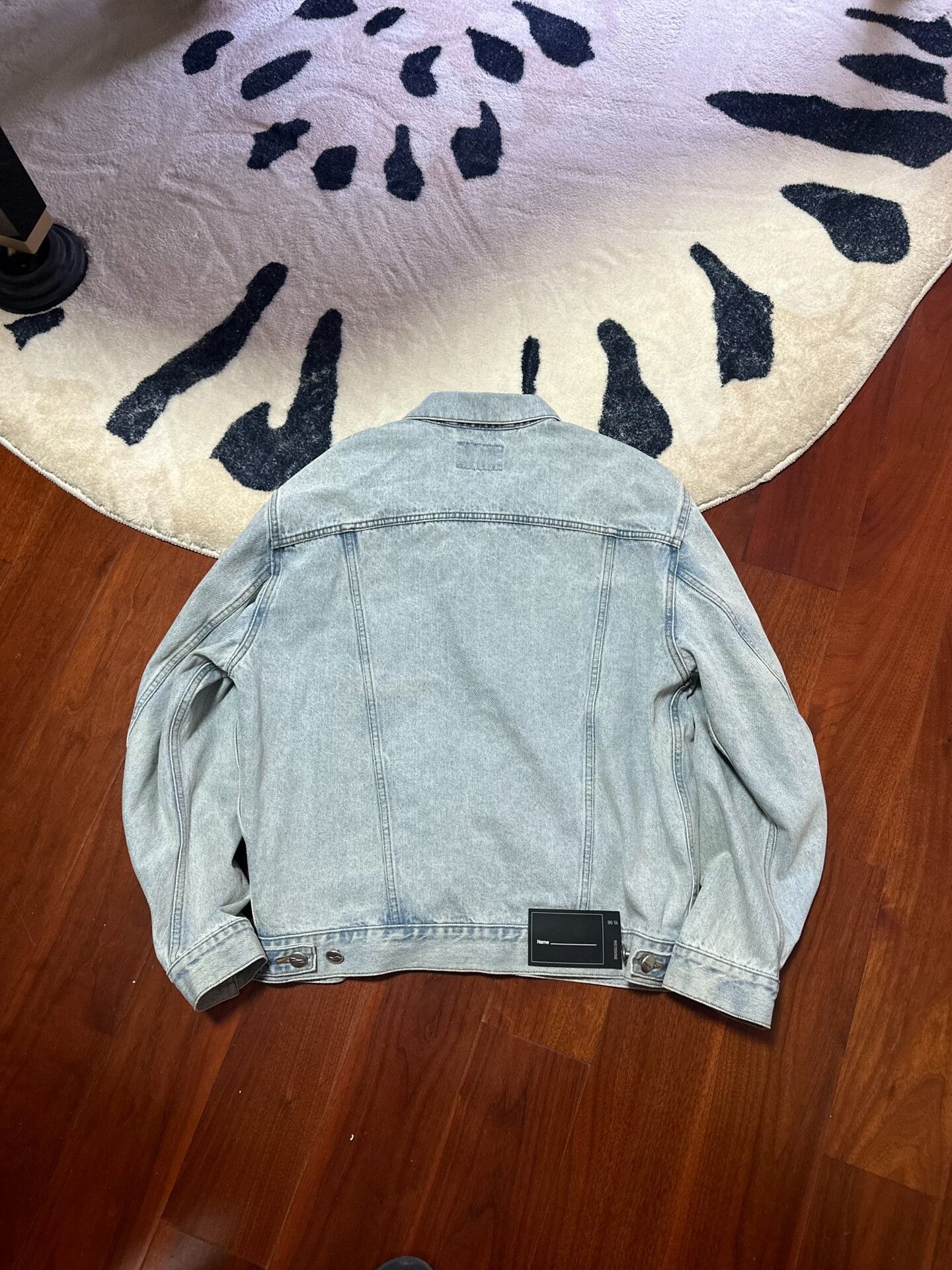 WE11DONE WE11DONE Unisex Round Logo Denim Jacket Size S / US 4 / IT 40 - 2 Thumbnail