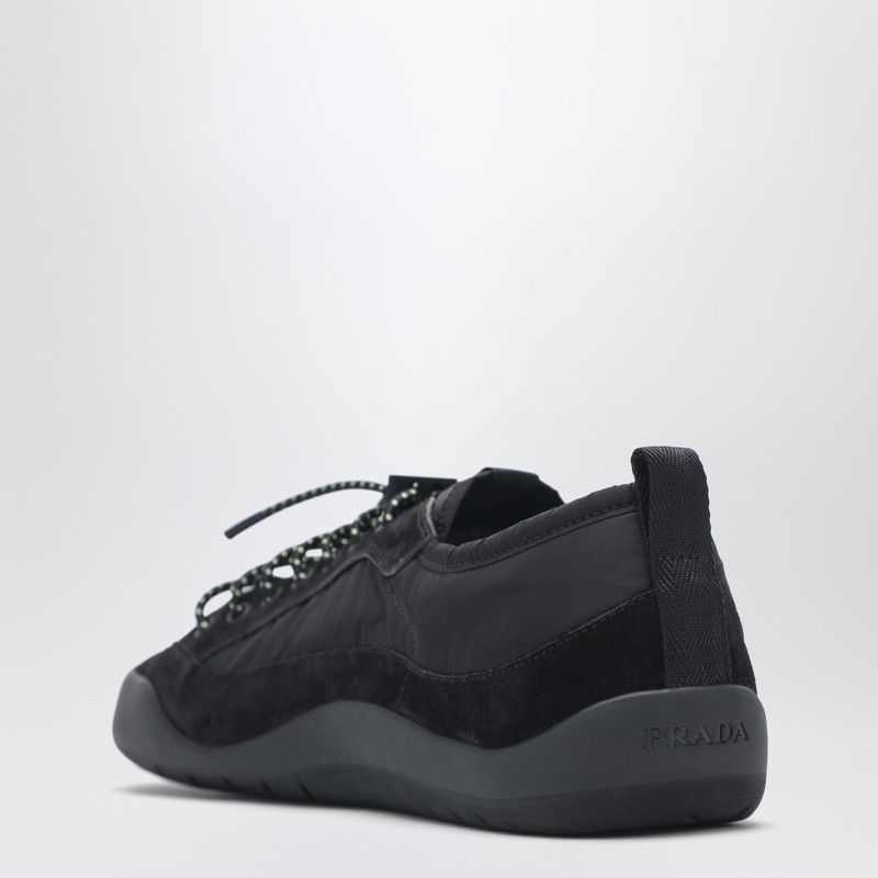 Prada Prada Black Speedrock Sneakers In Re-Nylon And Suede Size US 8 / EU 41 - 2 Thumbnail