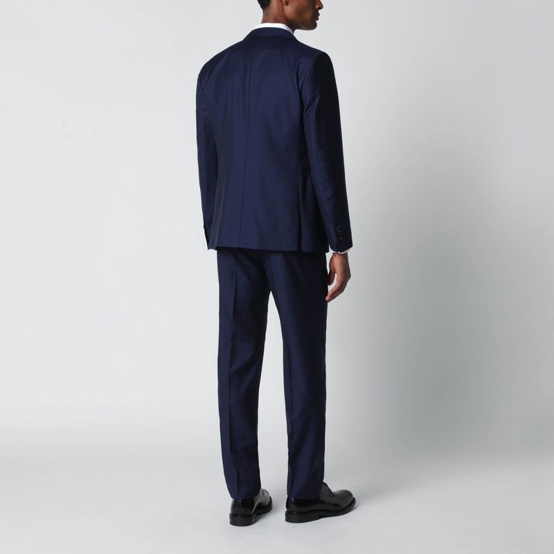 Tagliatore Tagliatore Blue Wool Single-Breasted Suit Size US XXL / EU 58 / 5 - 2 Thumbnail