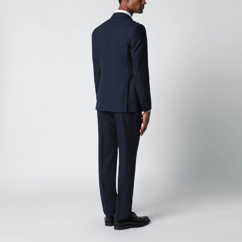 Tagliatore Tagliatore Blue Wool Single-Breasted Suit Size US XXL / EU 58 / 5 - 2 Thumbnail