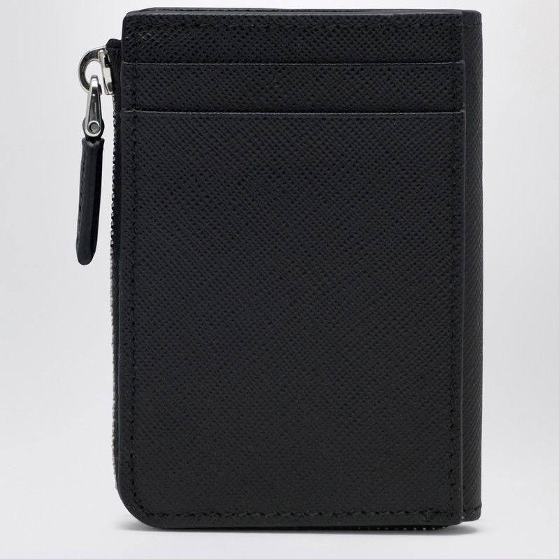 Prada Prada Black Saffiano Zip Card Holder Size ONE SIZE - 2 Thumbnail