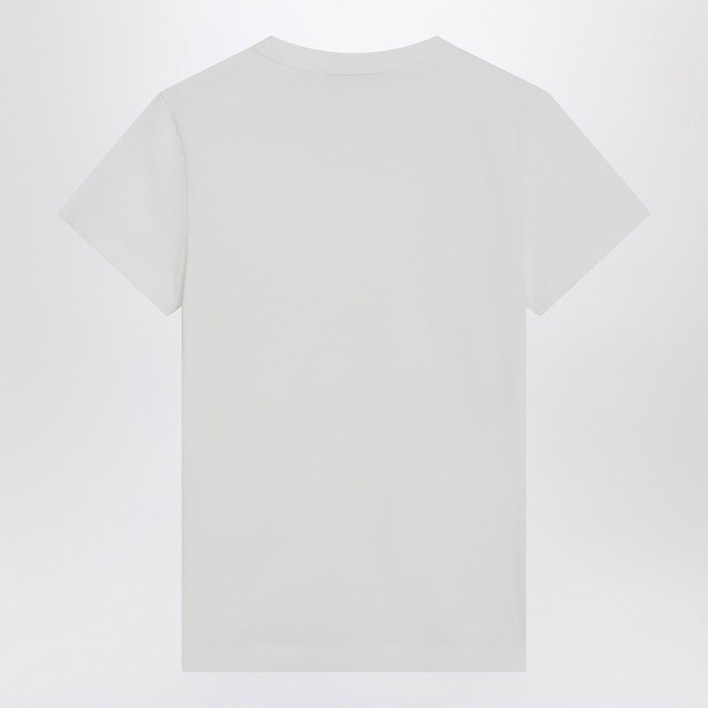 Prada Prada T-Shirt Girocollo Bianca In Cotone Size M / US 6-8 / IT 42-44 - 2 Thumbnail
