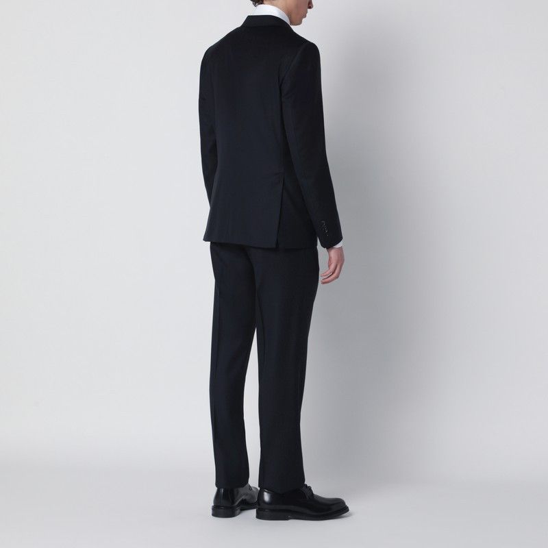 Tagliatore Tagliatore Single-Breasted Navy Blue Wool Suit Size US M / EU 48-50 / 2 - 2 Thumbnail
