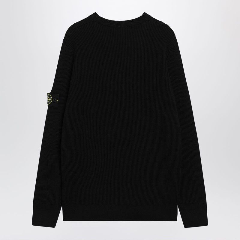 Stone Island Stone Island Black Wool Sweater Size US XXL / EU 58 / 5 - 2 Thumbnail