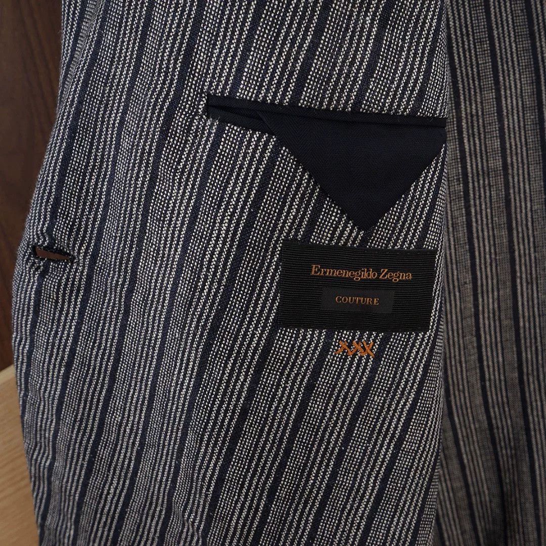 Ermenegildo Zegna Zegna Couture Double-Breasted Blazer Size US M / EU 48-50 / 2 - 7 Thumbnail