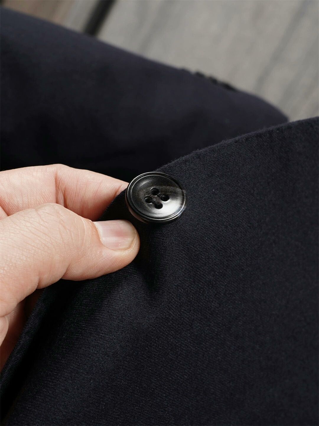 Kiton Kiton Dark Blue Wool Flannel Suit Size US M / EU 48-50 / 2 - 5 Thumbnail