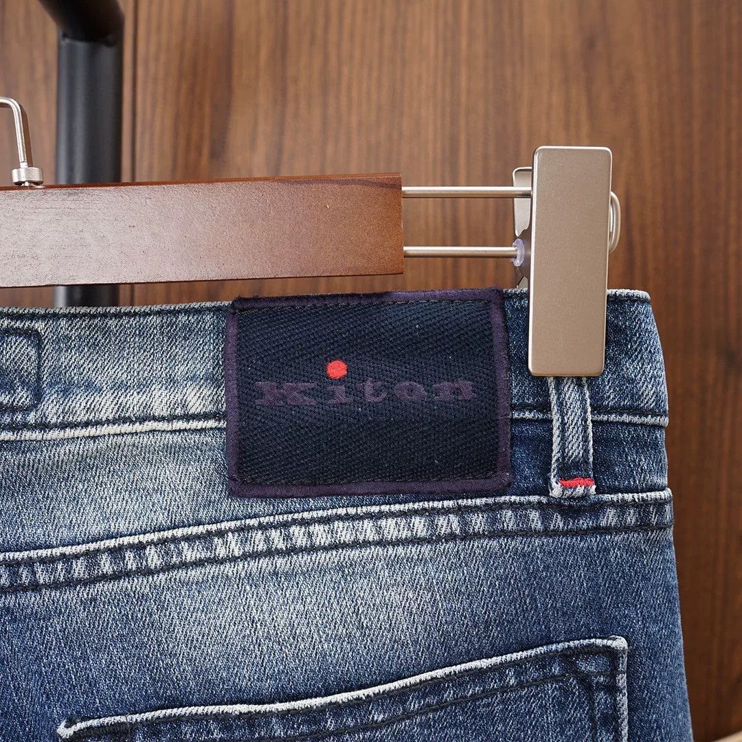 Kiton Kiton Distressed Denim Jeans for Sale Size US 33 - 6 Thumbnail