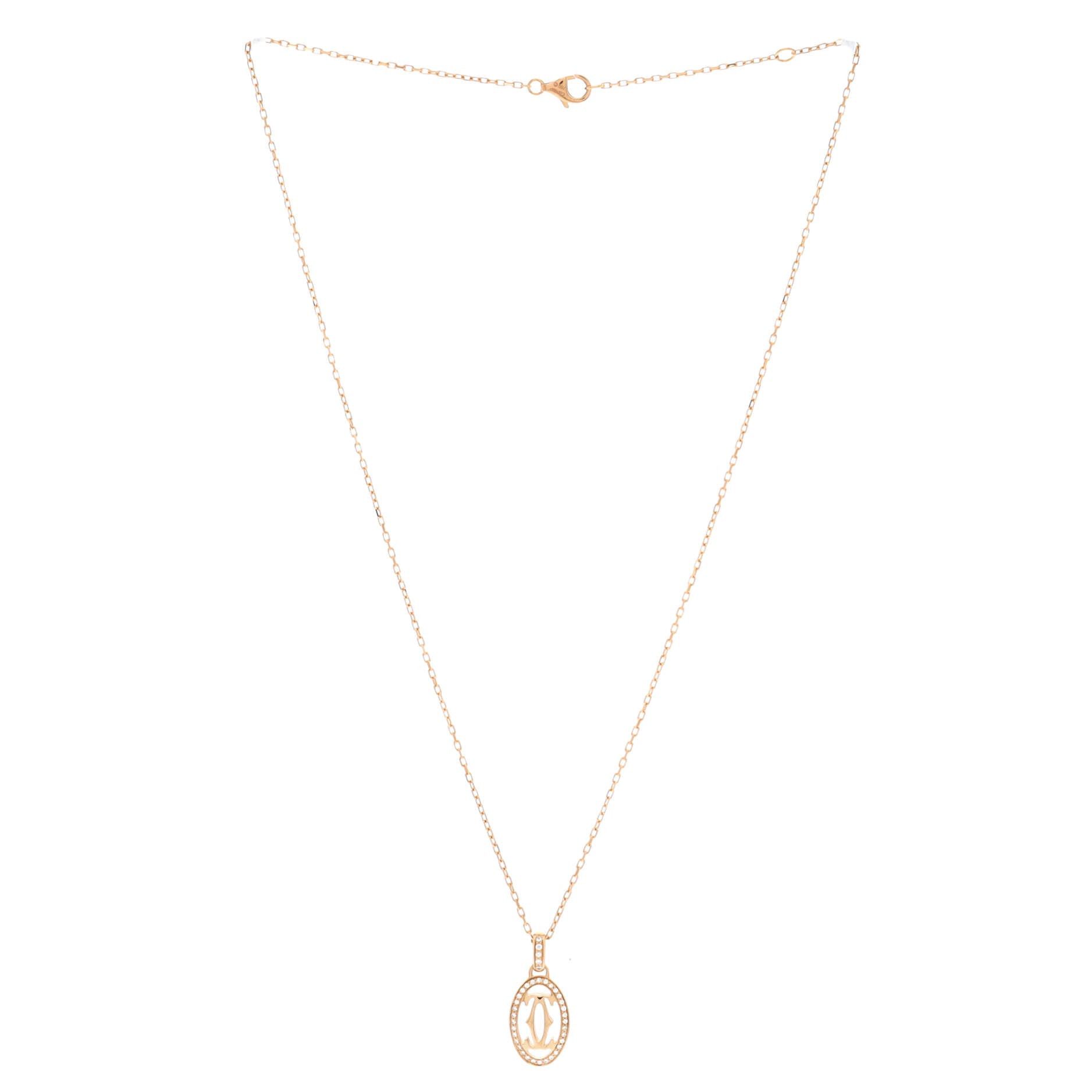 Cartier Double C de Pendant Necklace Size ONE SIZE - 2 Thumbnail