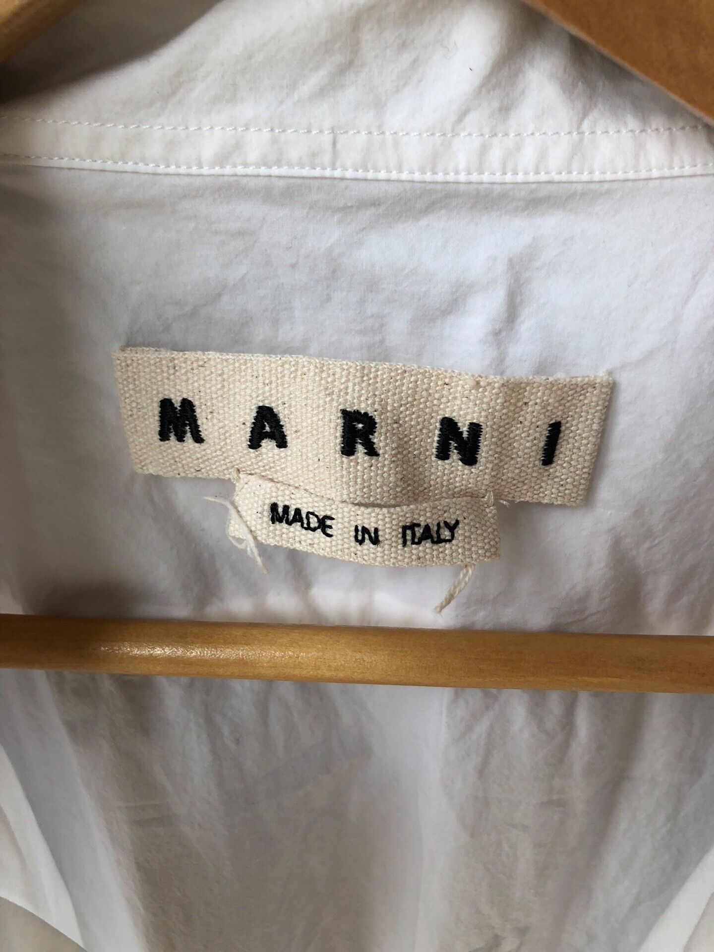 Marni MARNI Pleated White Shirt Size 54 Size US L / EU 52-54 / 3 - 3 Thumbnail