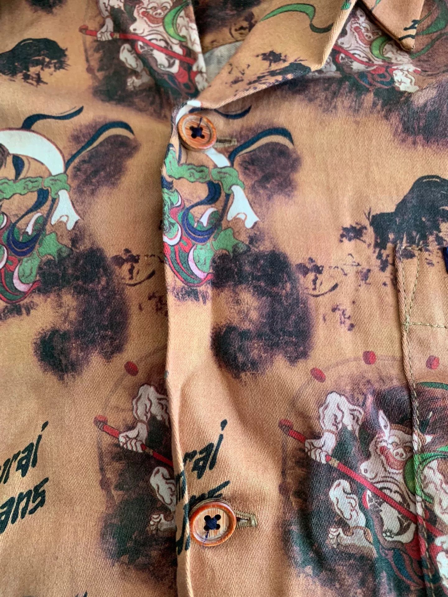 Samurai Jeans Samurai Jeans Vintage Hawaiian Short Sleeve Size US XXL / EU 58 / 5 - 3 Thumbnail