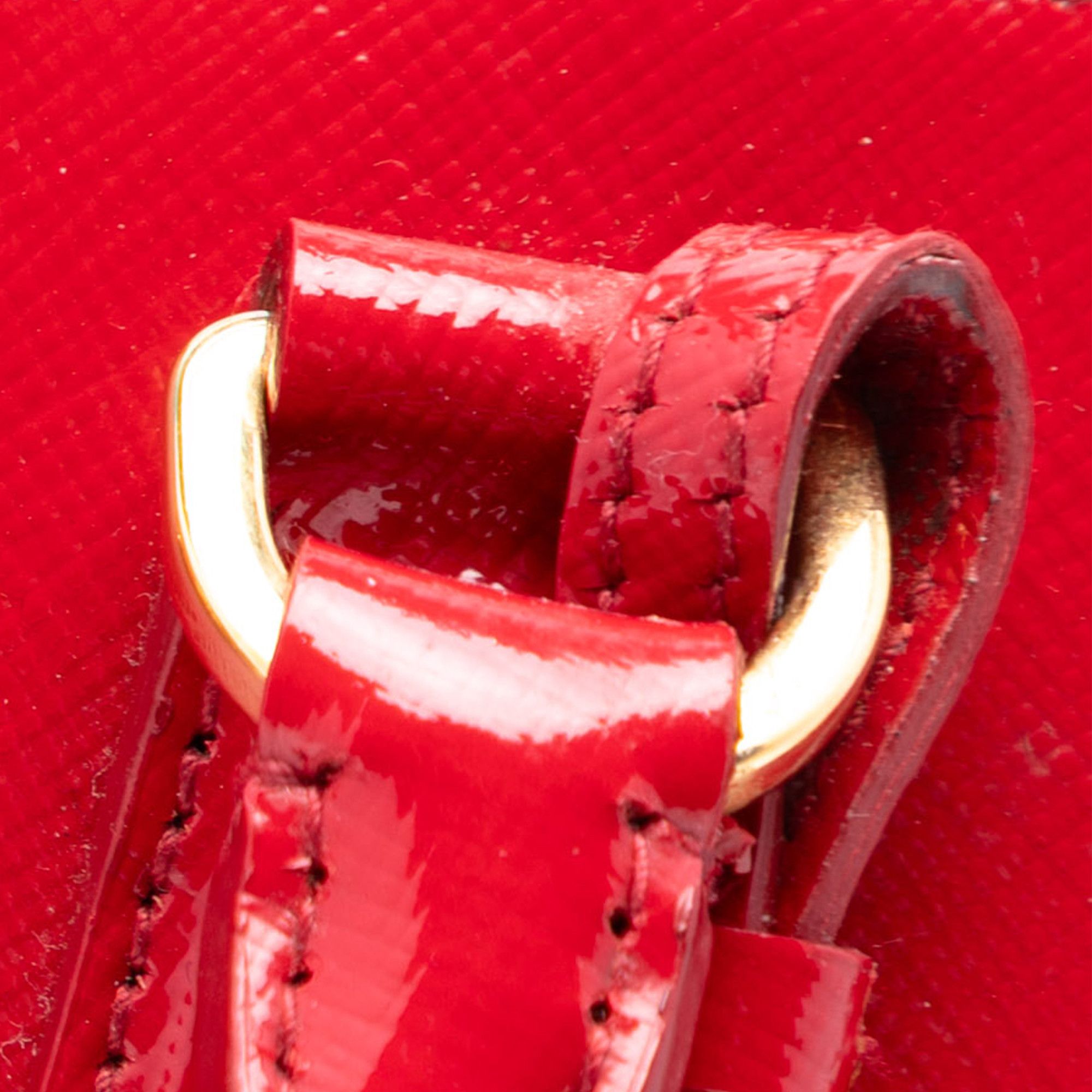 Prada Prada Medium Saffiano Vernice Promenade Satchel Size ONE SIZE - 5 Thumbnail