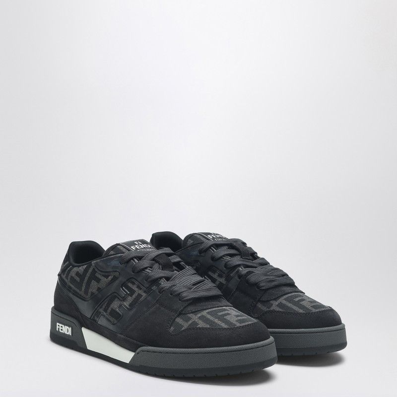 Fendi Fendi Fendi Match Sneaker In Dark Grey/Black Ff Jacquard Size US 8 / EU 41 - 2 Thumbnail