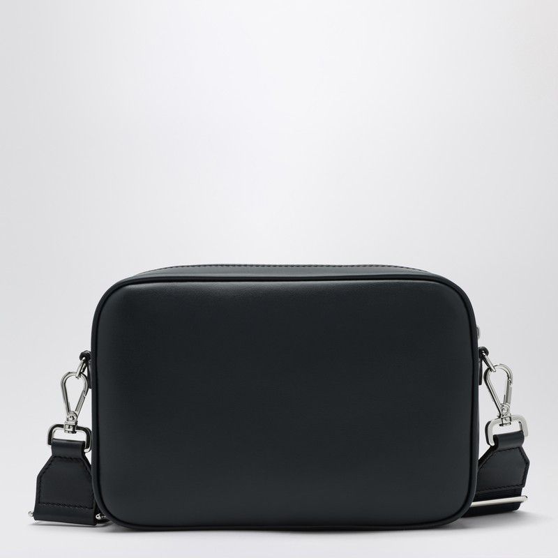 Fendi Fendi Midnight Blue Leather And Dark Blue Ff Canvas Bag Size ONE SIZE - 2 Thumbnail