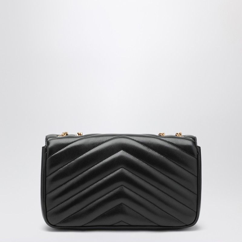Saint Laurent Paris Saint Laurent Medium Black Leather Loulou Bag Size ONE SIZE - 2 Thumbnail
