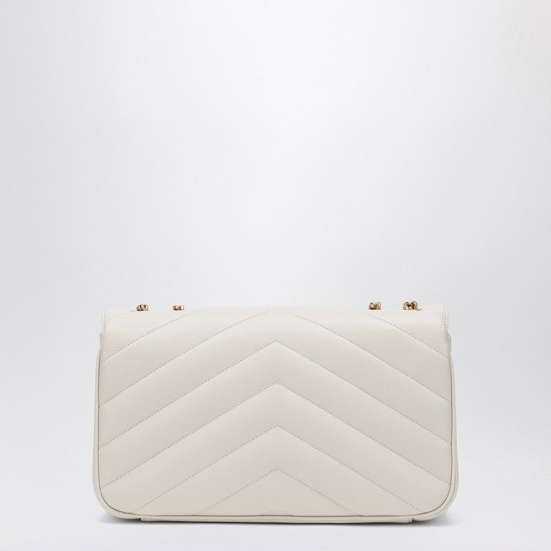 Saint Laurent Paris Saint Laurent Medium Loulou Bag In Cream Leather Size ONE SIZE - 2 Thumbnail