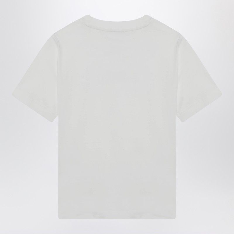 Burberry Burberry White T-Shirt With Embroidered Logo Size XL / US 12-14 / IT 48-50 - 2 Thumbnail