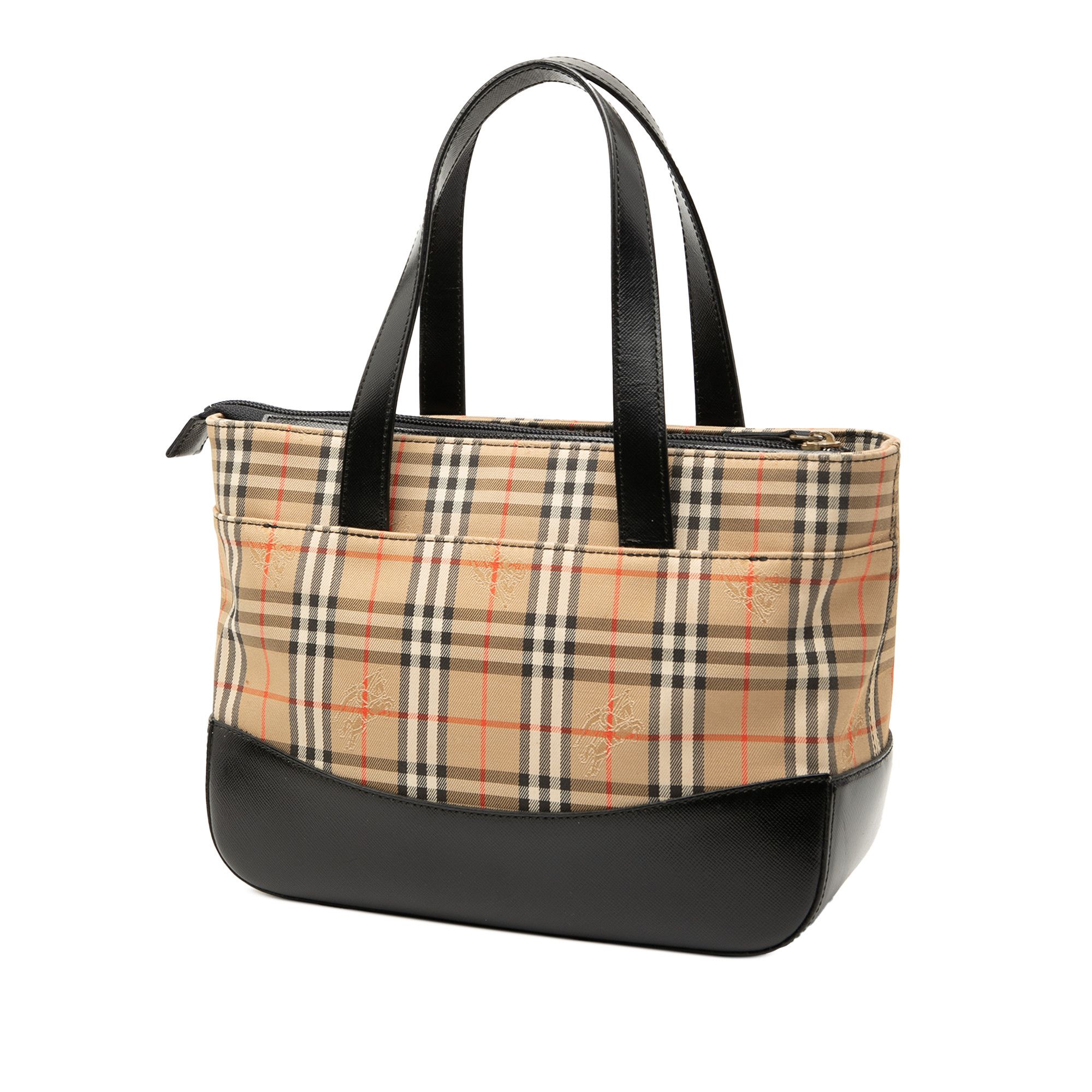 Burberry Burberry Haymarket Check Canvas Handbag Size ONE SIZE - 2 Thumbnail