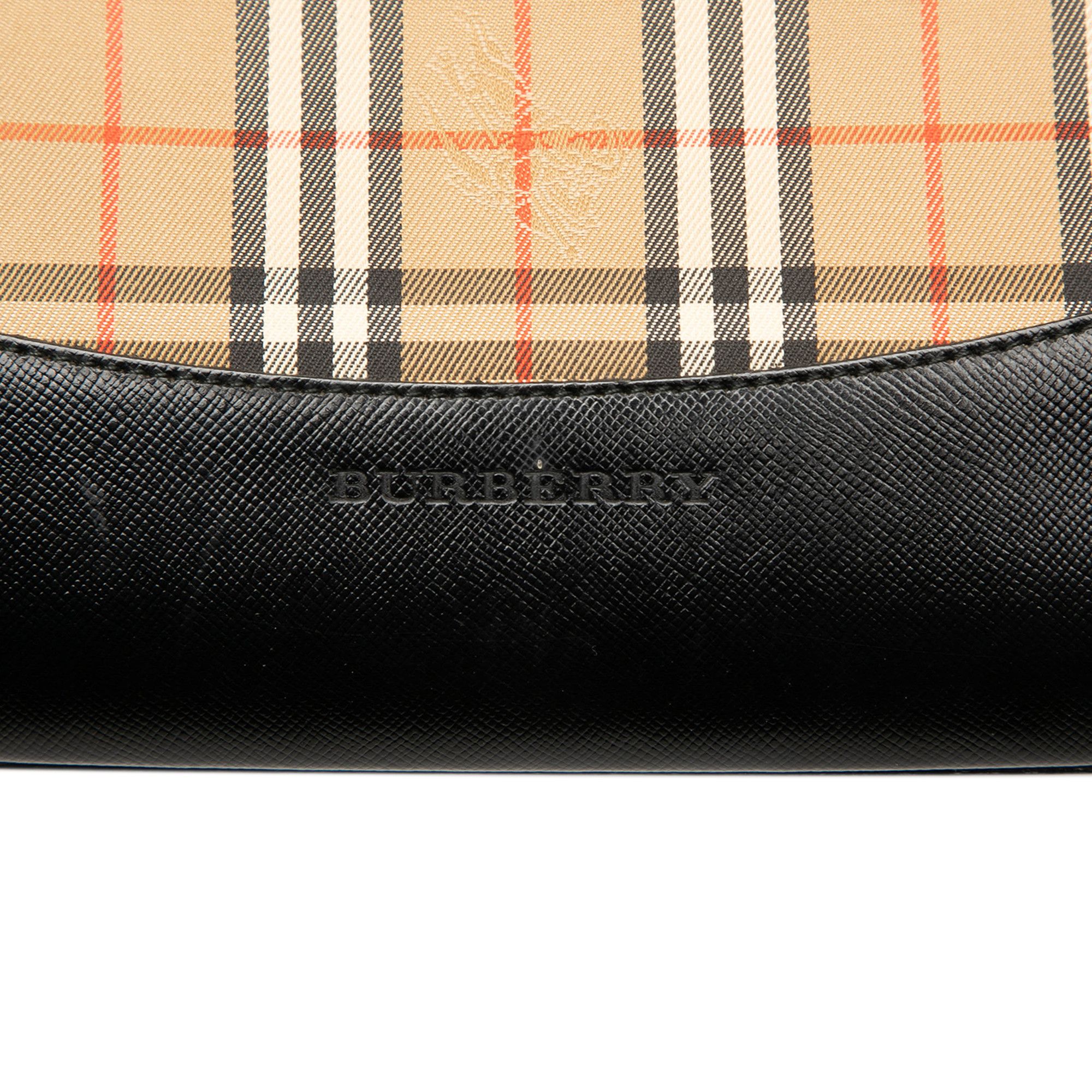 Burberry Burberry Haymarket Check Canvas Handbag Size ONE SIZE - 5 Thumbnail