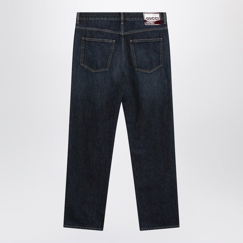 Gucci Gucci Blue Delave Slim-Fit Jeans Size US 34 / EU 50 - 2 Thumbnail