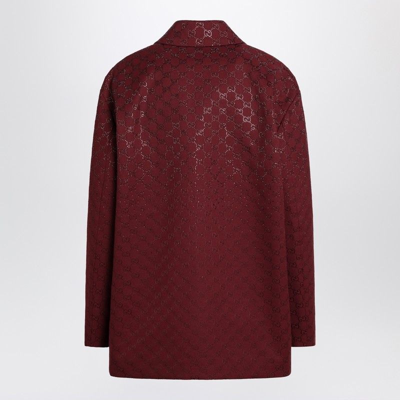 Gucci Gucci Rosso Ancora Gg-Fabric Jacket With Crystals Size M / US 6-8 / IT 42-44 - 2 Thumbnail