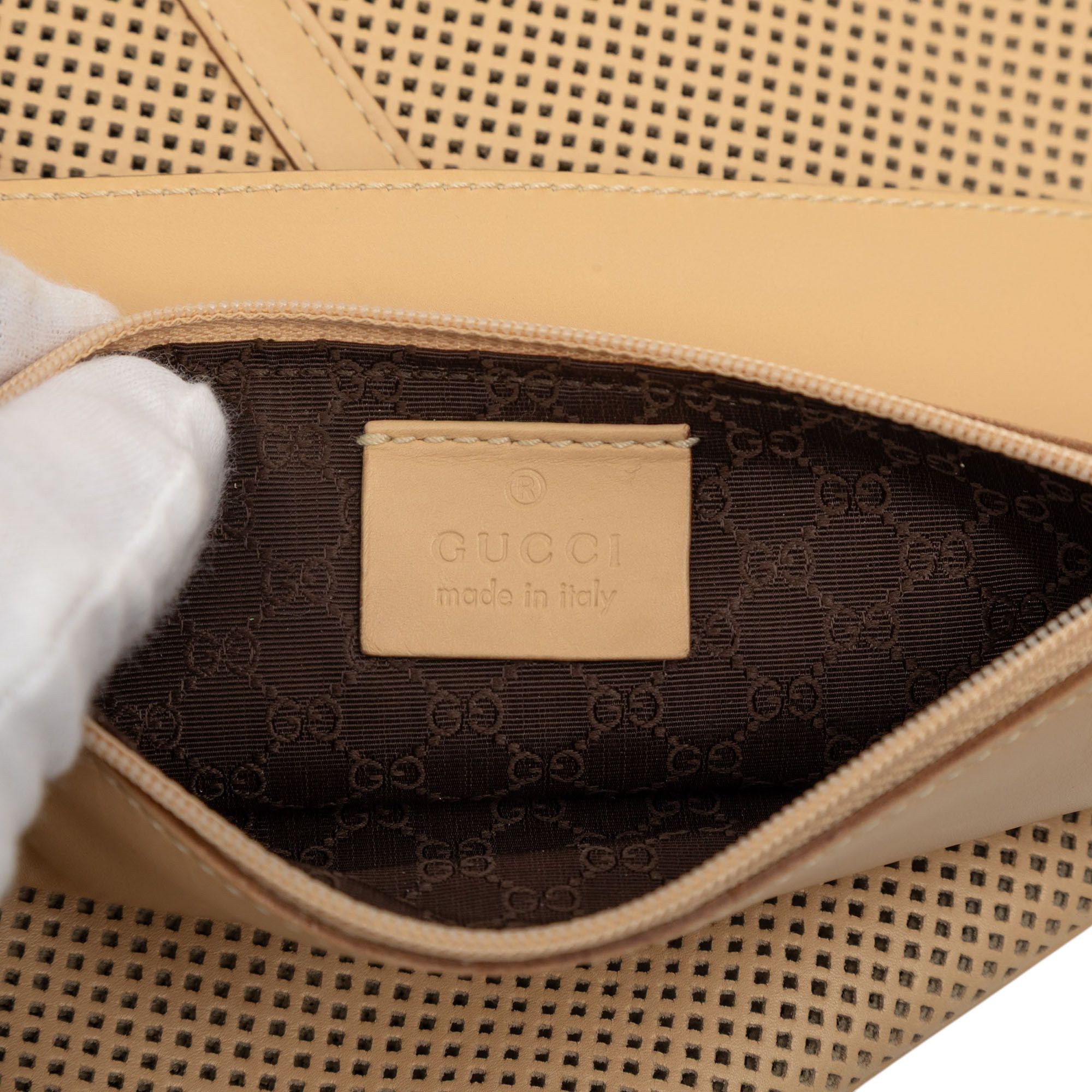 Gucci Gucci Perforated Calfskin Jackie Hobo Size ONE SIZE - 5 Thumbnail