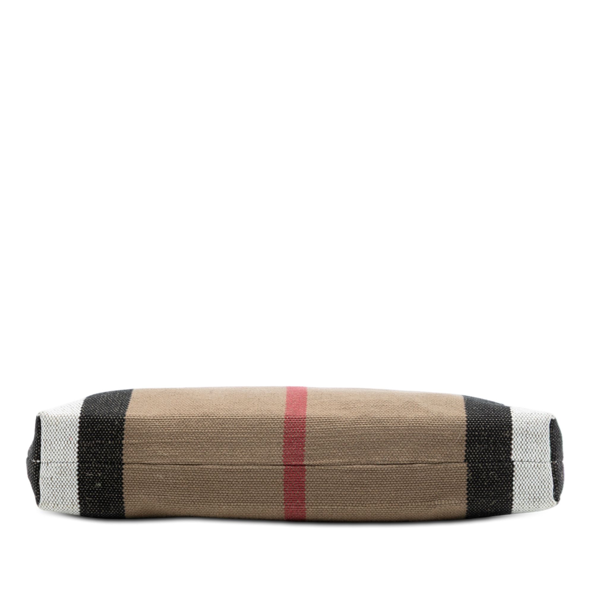 Burberry Burberry Small Mega Check Canvas Farley Crossbody Size ONE SIZE - 3 Thumbnail