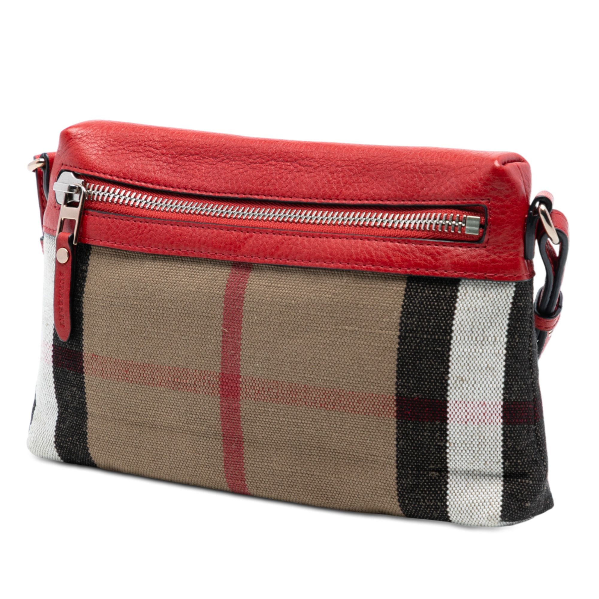 Burberry Burberry Small Mega Check Canvas Farley Crossbody Size ONE SIZE - 2 Thumbnail