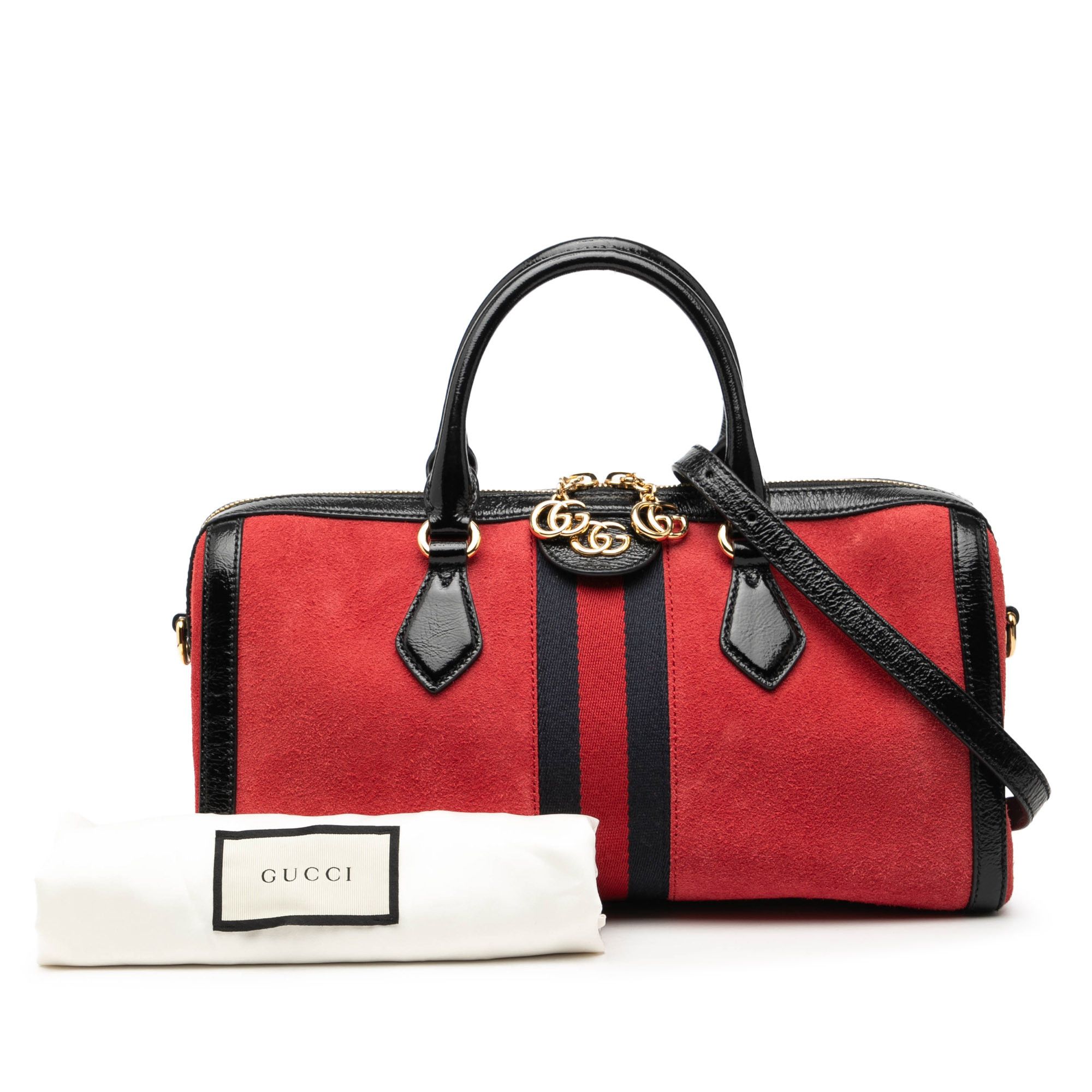 Gucci Gucci Medium Suede Web Ophidia Top Handle Bag Size ONE SIZE - 8 Thumbnail