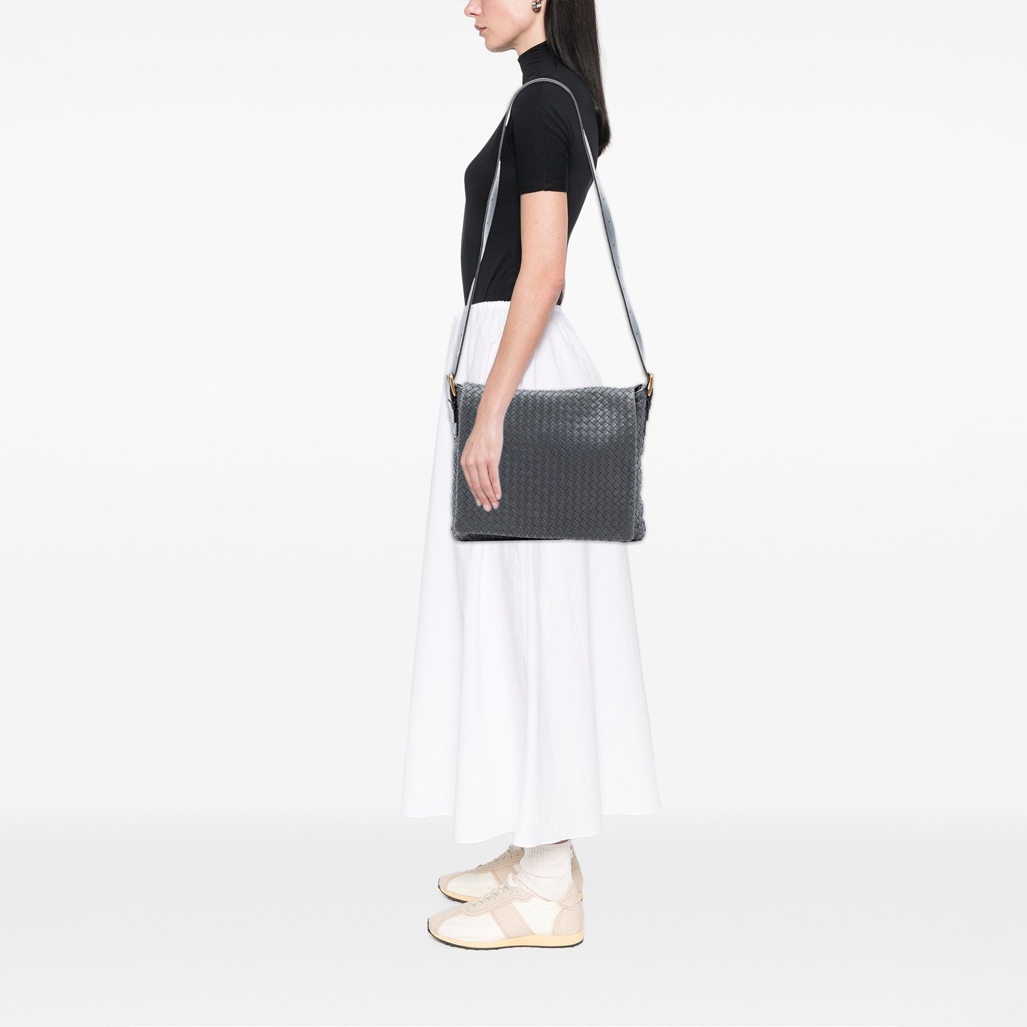 Bottega Veneta Bottega Veneta Nappa Intrecciato Flap Crossbody Size ONE SIZE - 7 Thumbnail