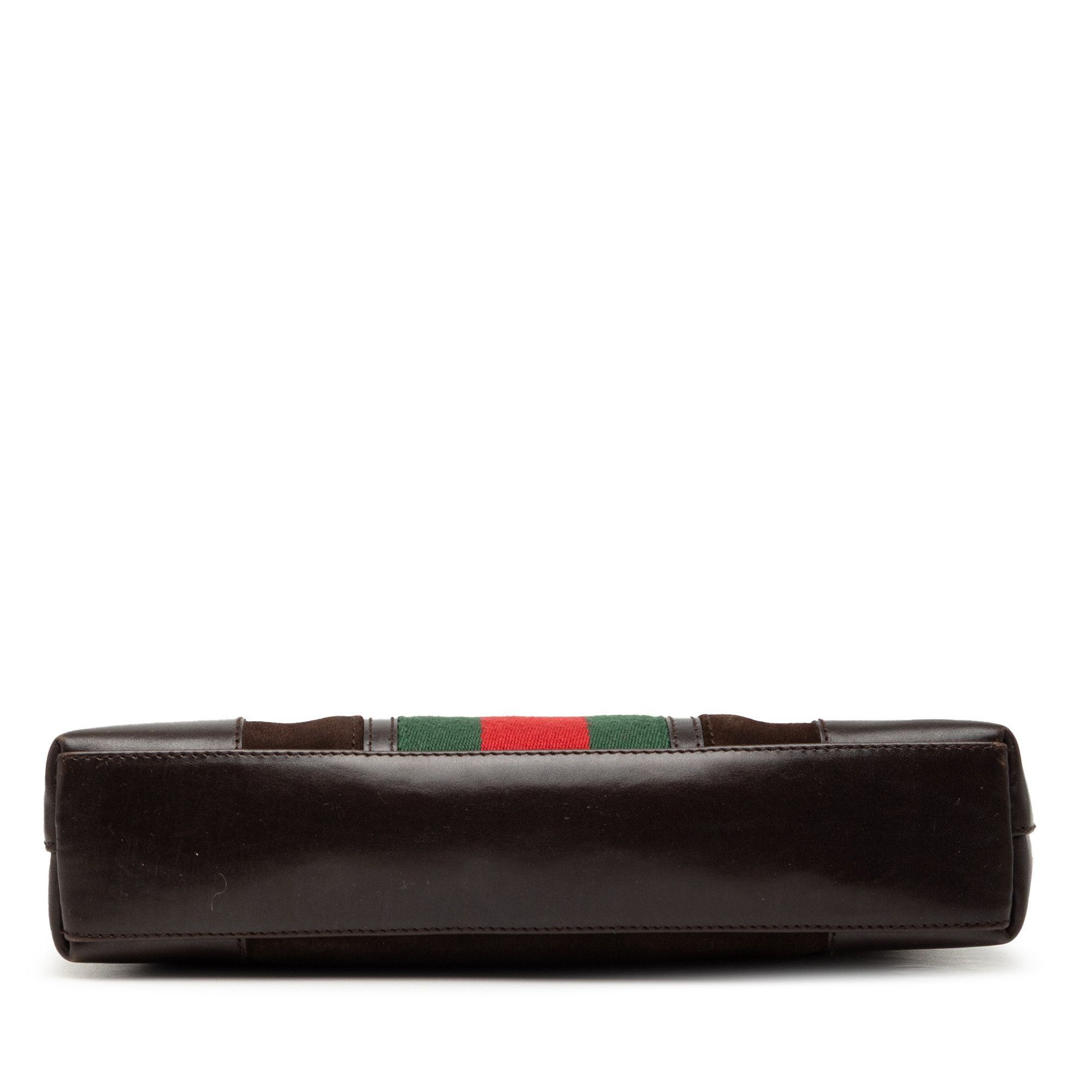 Gucci Gucci Suede Web Shoulder Bag Size ONE SIZE - 3 Thumbnail