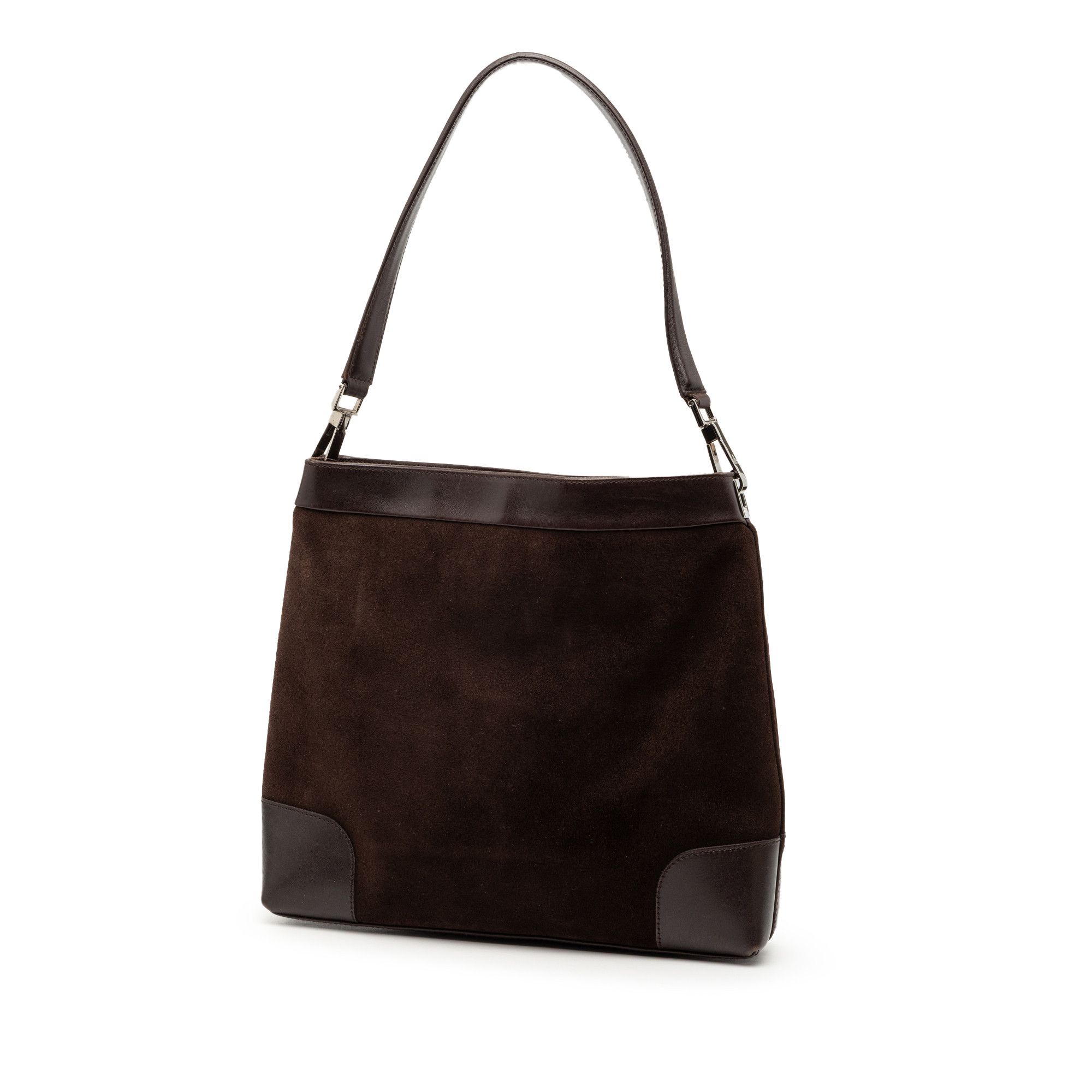 Gucci Gucci Suede Web Shoulder Bag Size ONE SIZE - 2 Thumbnail