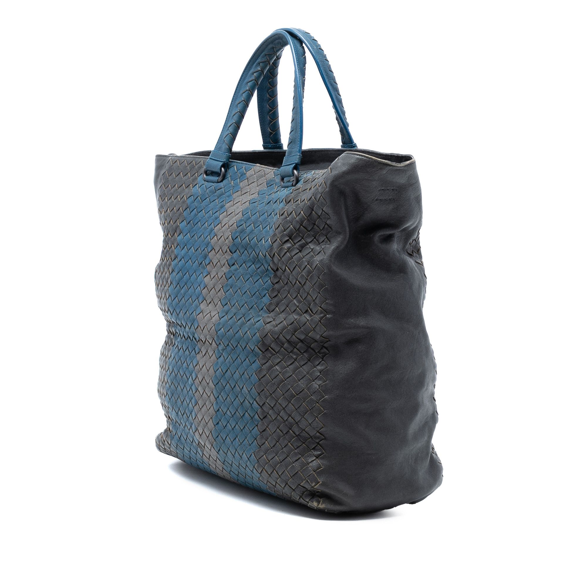Bottega Veneta Bottega Veneta Tricolor Nappa Intrecciato Convertible Tote Size ONE SIZE - 2 Thumbnail