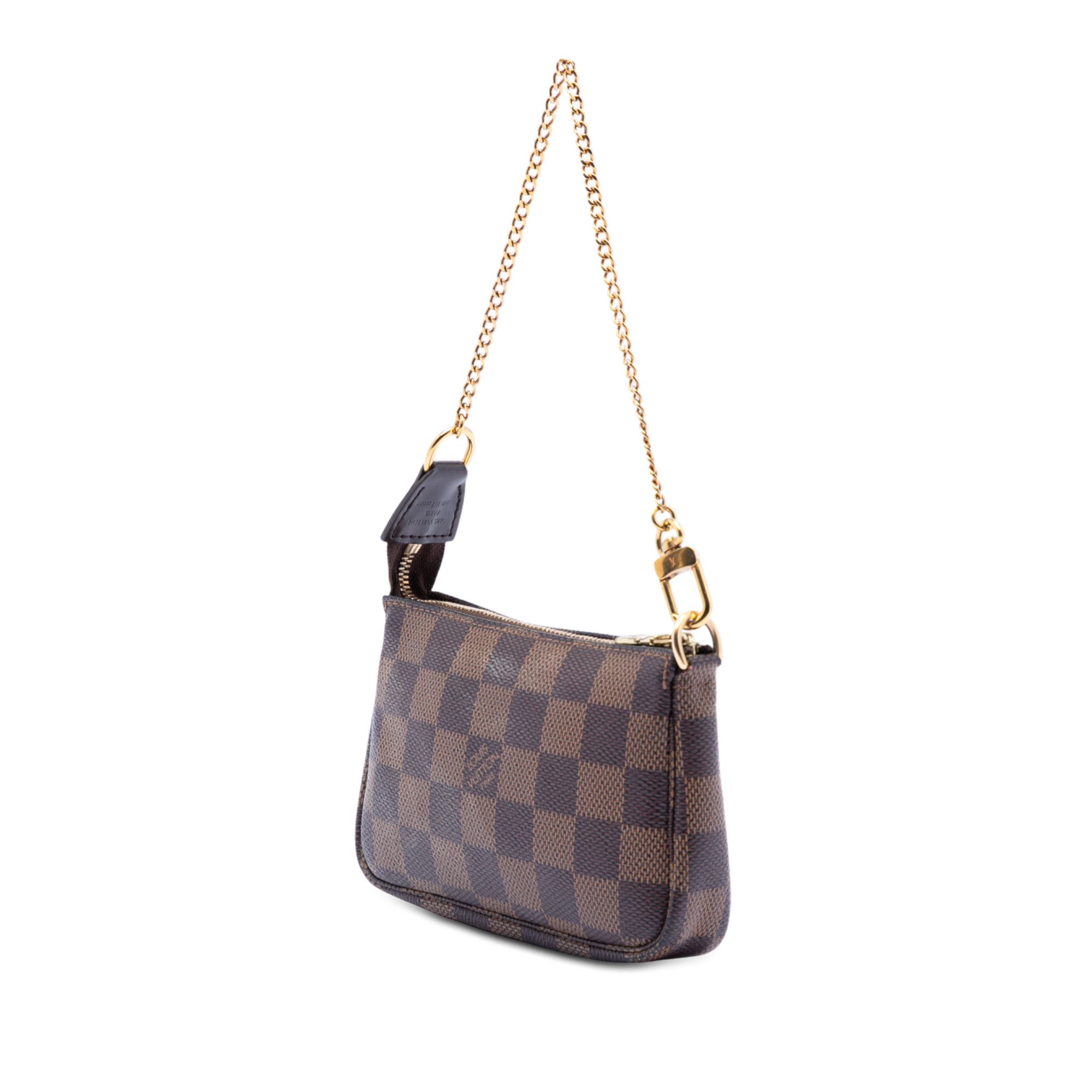 Louis Vuitton Louis Vuitton Damier Ebene Mini Pochette Accessoires Size ONE SIZE - 2 Thumbnail
