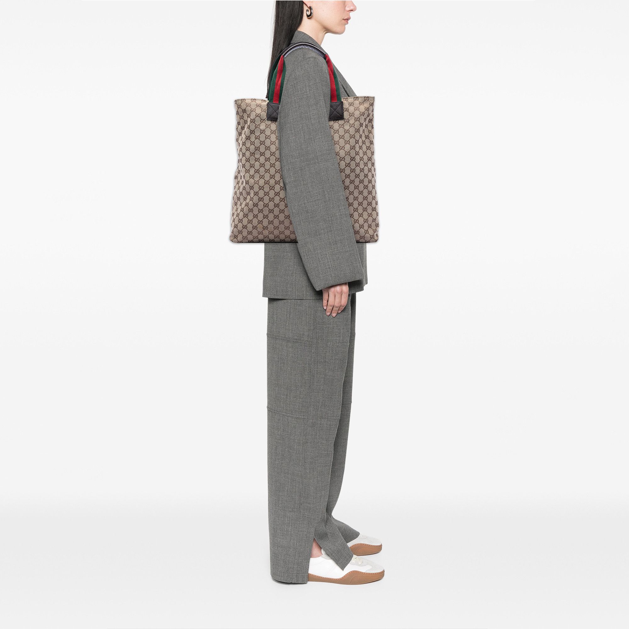 Gucci Gucci GG Canvas Web Vertical Tote Size ONE SIZE - 7 Thumbnail