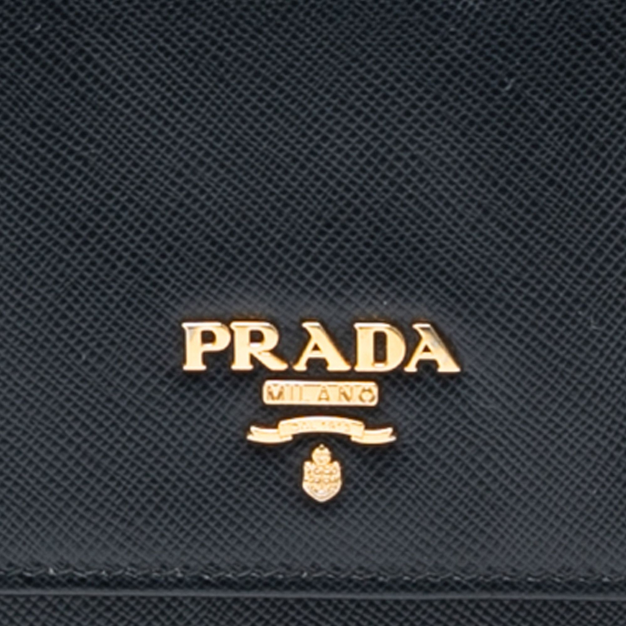Prada Prada Saffiano Lux Wallet On Chain Size ONE SIZE - 6 Thumbnail