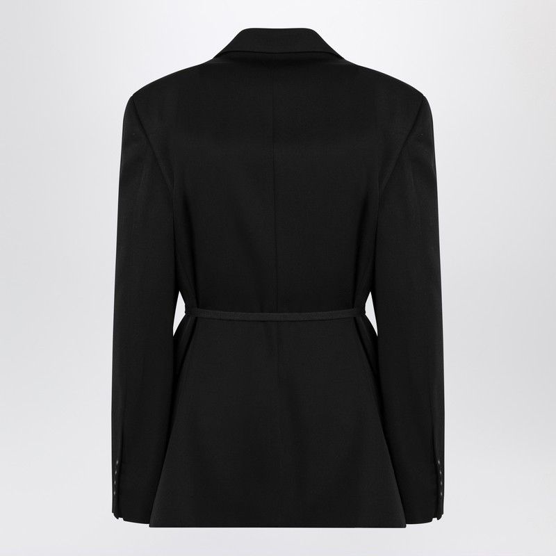 Balenciaga Balenciaga Black Jacket With Side Tie Size S / US 4 / IT 40 - 2 Thumbnail