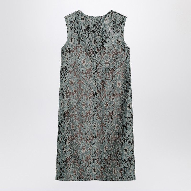 Gucci Gucci Sage Green Floral Lace Dress Size S / US 4 / IT 40 - 2 Thumbnail